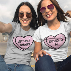 Conversation Heart Shirts❤️🧡💙💛  Phrase + Color Options! For Your Nashville Bachelorette Party
